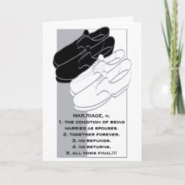 Cartão de Saudação de Parabéns de Casamento III