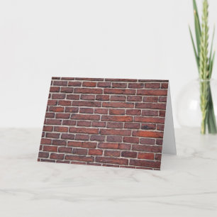 Cartão de Saudação de Parede Brick