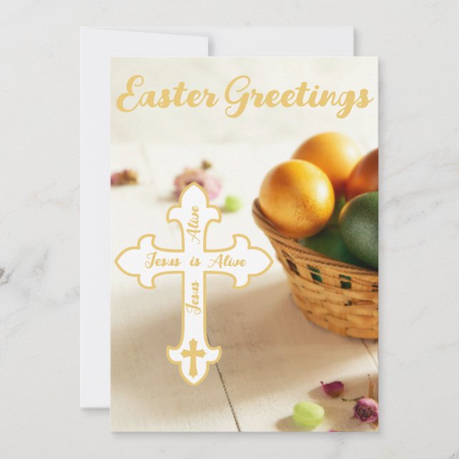 Cartão de saudação de páscoa (Frente)