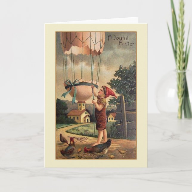 Cartão de Saudação de Páscoa Vitoriano (Frente)