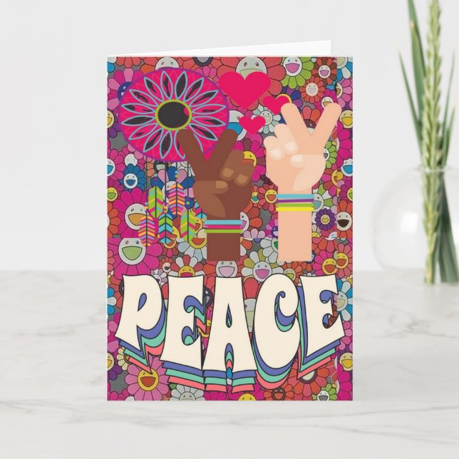Cartão de Saudação de Paz (Frente)