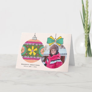 Cartão de Saudação de Pedido de natais vintages - 