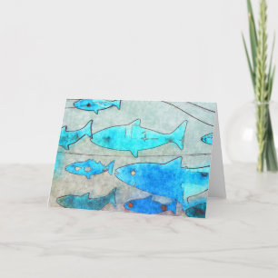 Cartão de saudação de peixe