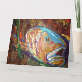 Cartão de saudação de peixe, envelopes incluídos