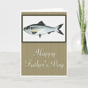 Cartão de Saudação de Peixe Feliz Dia de os pais 3