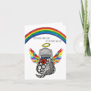 Cartão de Saudação de Perda de Cão Condolência