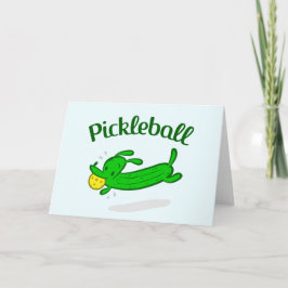 Cartão de Saudação de Pickleball - Escolha o Cão