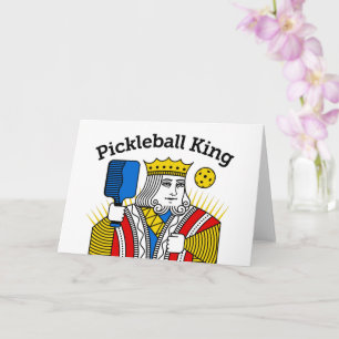 Cartão de Saudação de Pickleball - Rei do Pickleba