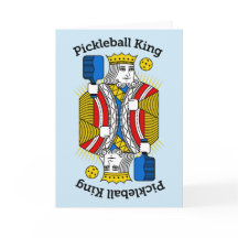 Cartão de Saudação de Pickleball - Rei do Pickleba