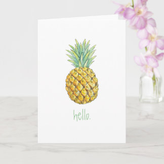 Cartão de saudação de Pineapple Hello