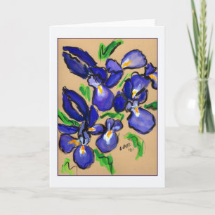 Cartão de Saudação de Pintura de Dança Iris Modern