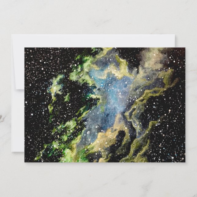 Cartão de Saudação de Pintura Nebula (Frente)