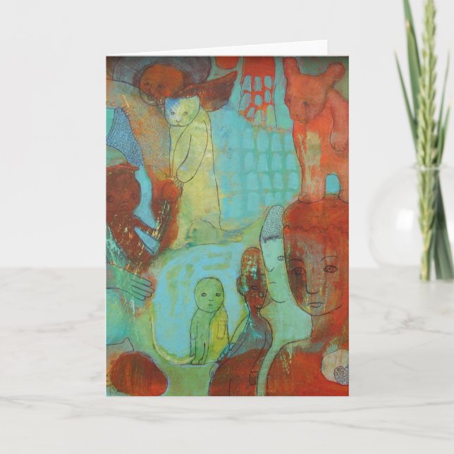 Cartão de Saudação de Pistas Esperado (Frente)