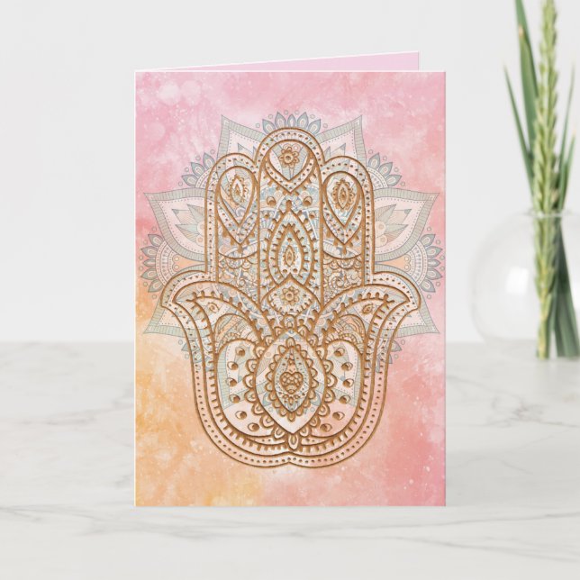 cartão de saudação de proteção universal (Frente)