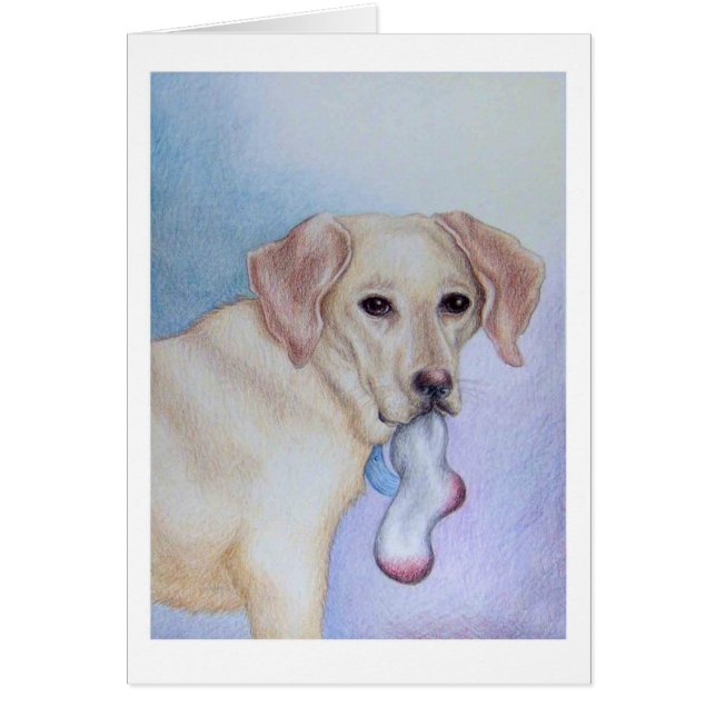Cartão de saudação de puppy (Frente)