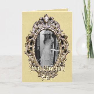 Cartão de Saudação de Quadro Elegante