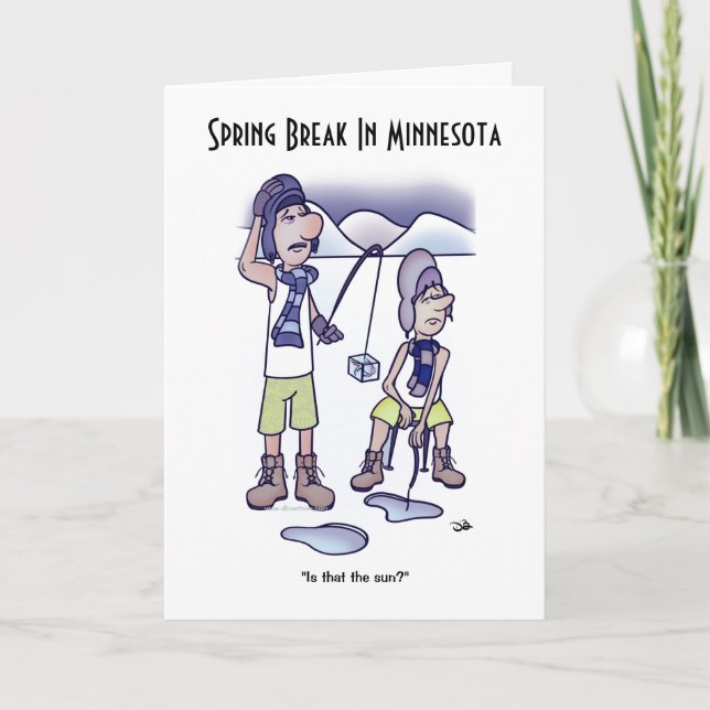 Cartão de Saudação de Quebra de Mola Dobrada (Frente)