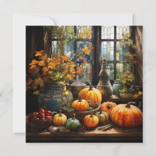 Cartão de saudação de queda