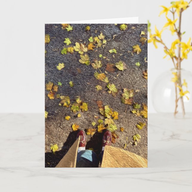 Cartão de saudação de queda de Chicago (Flor Amarela)