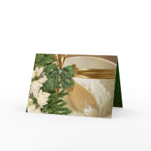 Cartão de Saudação de receitas de cookies de Natal