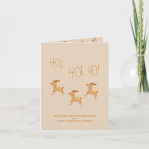 Cartão de Saudação de Reinador de Natal Editável
