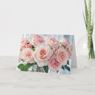 Cartão de saudação de rosas