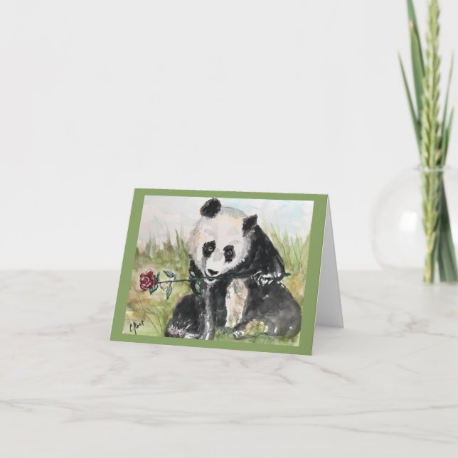 Cartão de saudação de Rosas de mancal (Frente)