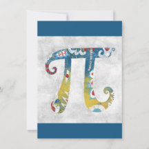 Cartão de Saudação de Símbolo Pi Ocupado