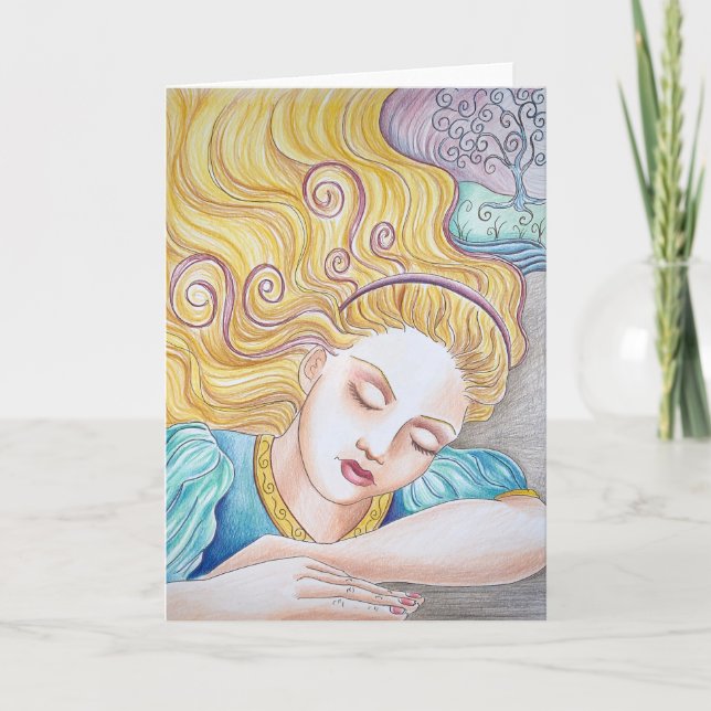 Cartão de saudação de sonho (Frente)