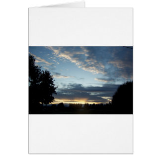 Cartão de Saudação de Sonhos Sunset Azul