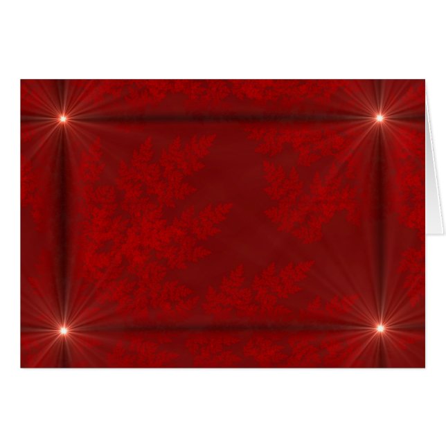 Cartão de Saudação de Starbursts Red Velvet (Frente horizontal)