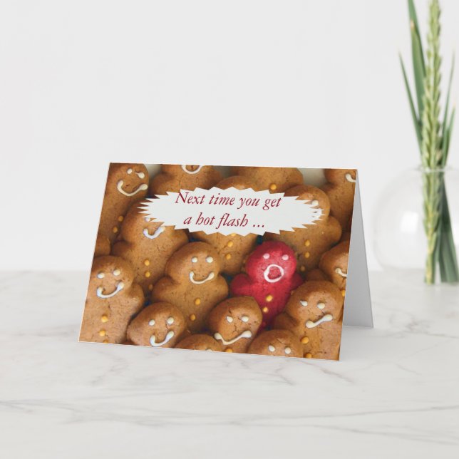 Cartão de saudação de suporte à menopausa (Frente)