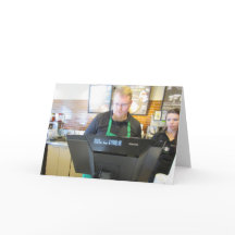 Cartão de Saudação de Tempo do Café