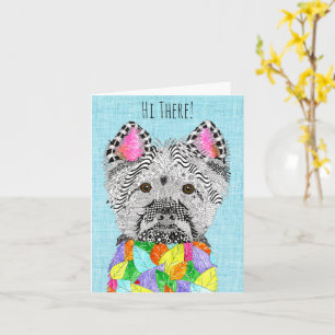 Cartão de Saudação de Terrier Terrier da Highla