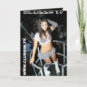 Cartão de Saudação de TV CLUBBIN
