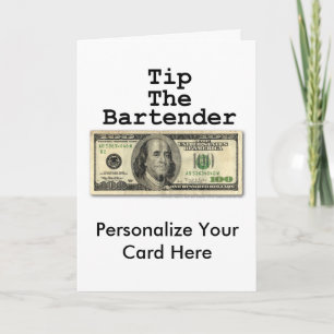 Cartão de Saudação - DÊ UM PINTEIRO NO BARTENDER!