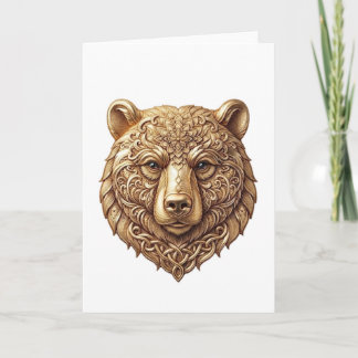 Cartão de Saudação de Urso Pardo Majestoso, Vida S