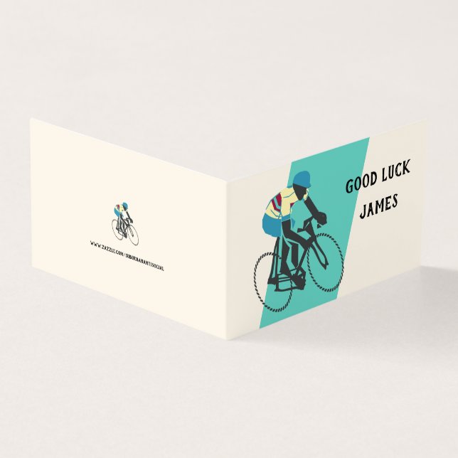 Cartão de Saudação de Vazio #3 do Ciclista (Exterior)