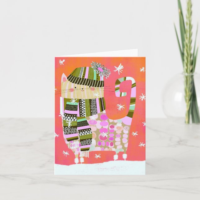 Cartão de saudação de VAZIO de inverno (Frente)