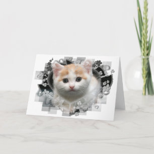 Cartão de saudação de Vazio de Kitten
