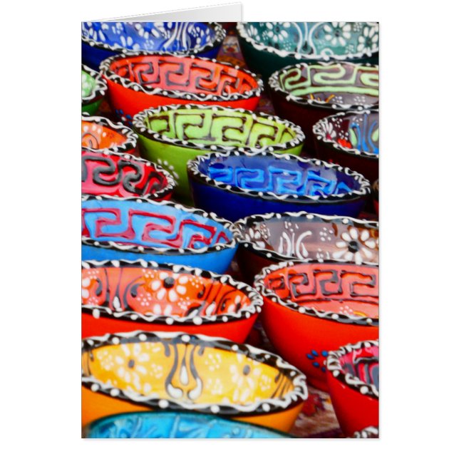 Cartão de saudação de Vazio de Potes cerâmicos pin (Frente)