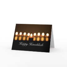 Cartão de Saudação de Vazio Feliz Hanukkah