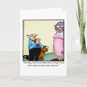 Cartão de Saudação de Vazio Humor para Proprietári
