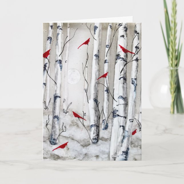 Cartão de Saudação de Vazio Pássaro (Frente)