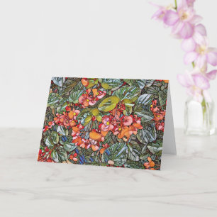 Cartão de saudação de vazio - SG Begonias