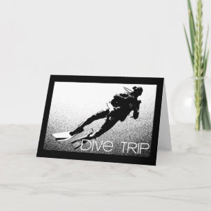 Cartão de saudação de viagem Dive