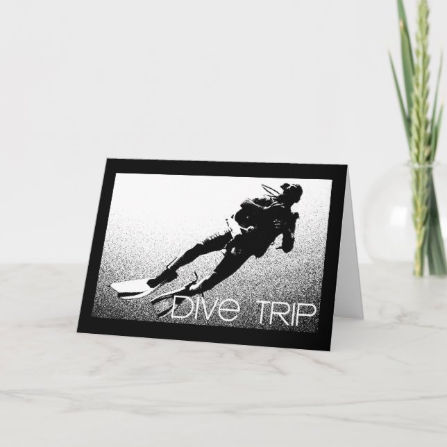 Cartão de saudação de viagem Dive (Frente)