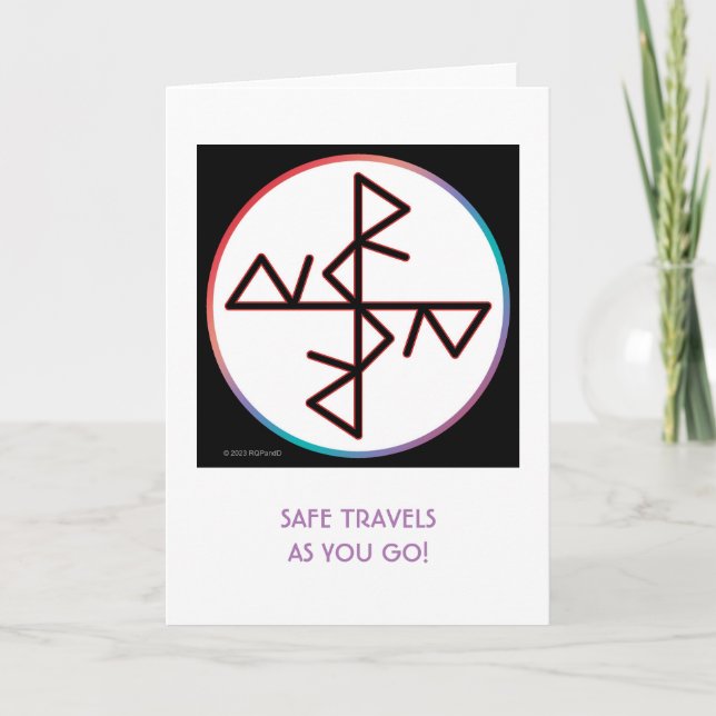 Cartão de saudação de Viagens e Bindrunx de Balanc (Frente)