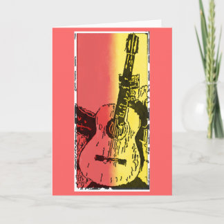Cartão de Saudação de Violão
