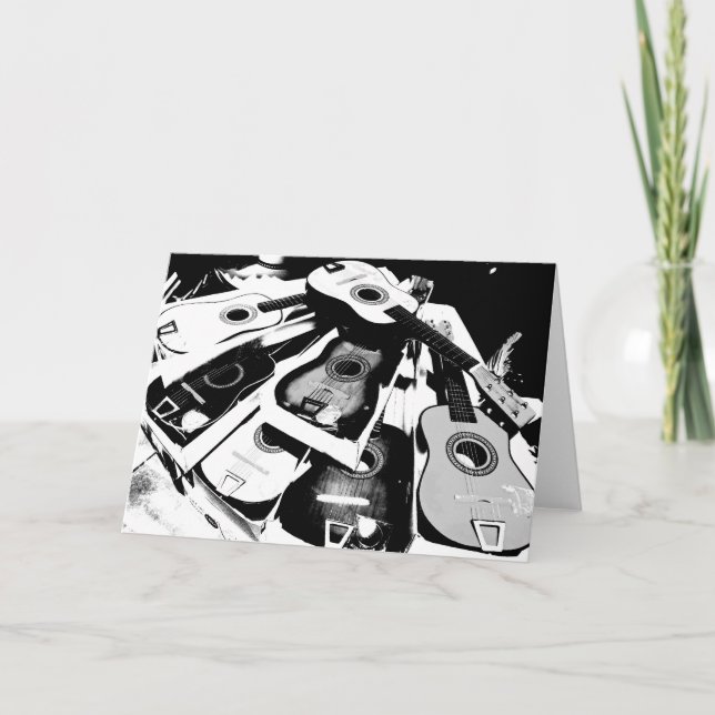 Cartão de Saudação de Violão - 001 (Frente)